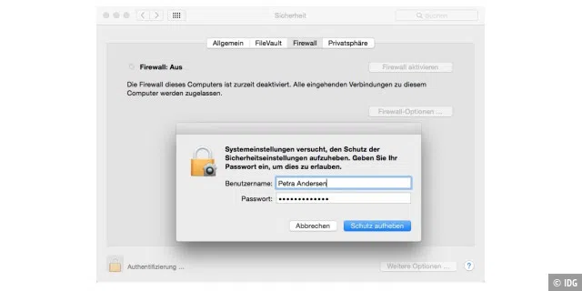 Firewall für Netz und Mac - Schutz des Mac