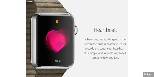 Mit der Apple Watch kann man seinen Herzschlag an einen anderen Nutzer versenden. Klingt nach Spielerei, macht die Watch aber menschlicher.
