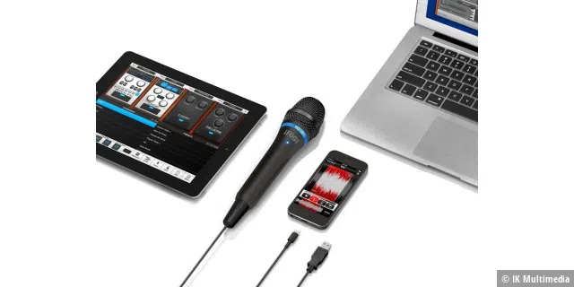 iRig Mic HD kommt mit Lightning- und USB-Anschluss und kann so direkt an ein iOS-Gerät oder einen Mac angeschlossen werden. Ein Mikrofonvorverstärker ist somit nicht nötig, der ist schon im Mikrofon eingebaut.