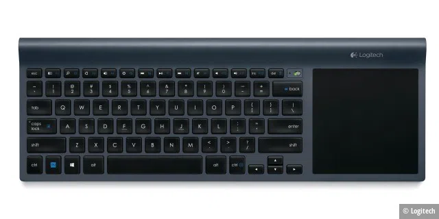 Die schicke und schlanke Tastatur liegt stabil auf dem Schreibtisch und ermöglicht flüssiges und komfortables Tippen.