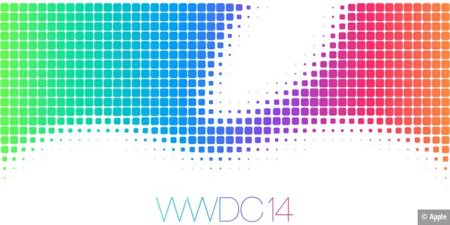 Das Logo zur WWDC-Einladung, hier in voller Breite. Je weiter man sich von dem Bild entfernt, desto klarer erscheint die Intention.