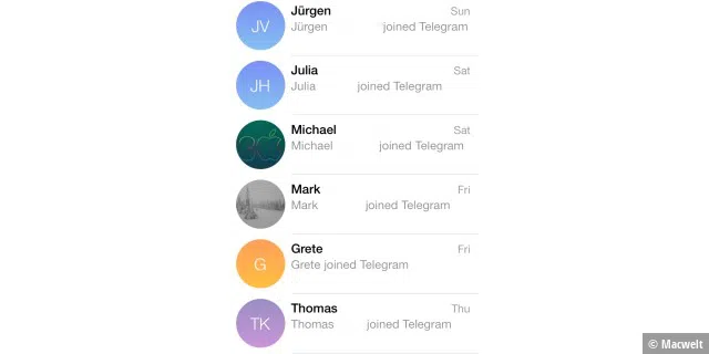 Viele neue Freunde: Telegram hat jetzt großen Zulauf.