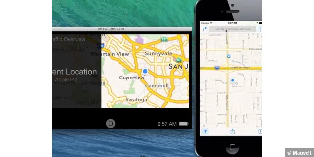Als virtuelle Entwicklerversion gibt es iOS in the Car bereits, nur in freier Wildbahn ist davon noch nicht zu sehen.