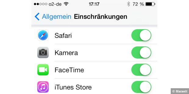 iOS 12 ohne Bluetooth-Symbol in der Statusleiste