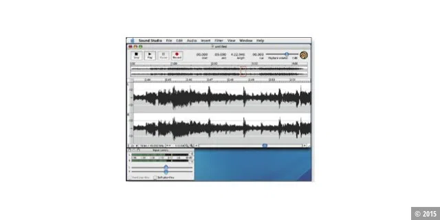Sound Studio: Nicht nur die Aufnahme in diversen Formaten beherrscht die vielseitig einsetzbare Shareware, sondern auch die komfortable Bearbeitung von Audiodateien.