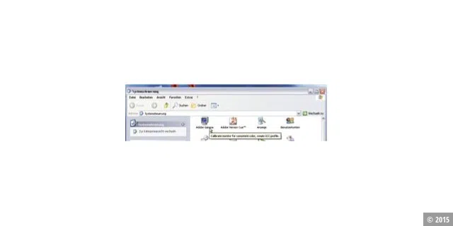Kalibrierung: Für die Bildschirmkalibrierung unter Windows XP ist ein Tool namens Adobe Gamma zuständig.