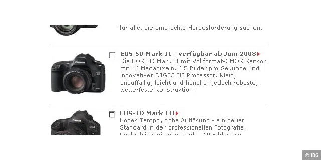 Screenshot Canon EOS 5D Mark II