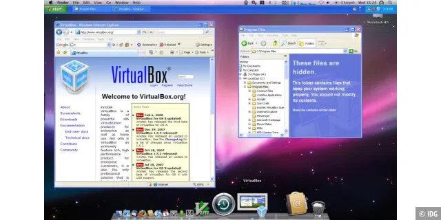 Virtualbox: Kann mehrere virtuelle Maschinen unter OS X verwalten