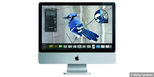 Apple Aperture 2 iMac mit Präsentations-Modus