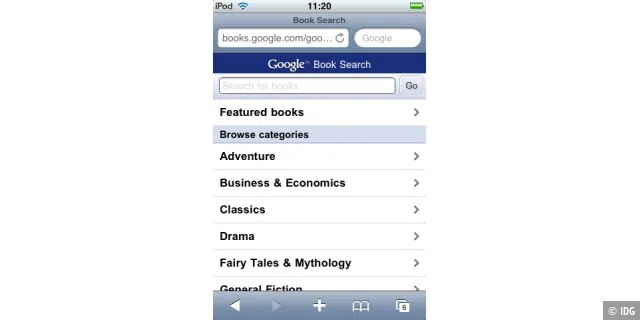 Google Books iPhone