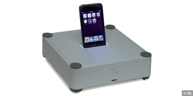 Als einziges iPod-Dock kann das Waida 170i Transport die Musik digital weitergeben.