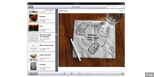 Evernote für iPad