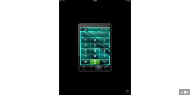 Noch gibt es Acrobits Softphone nur als iPhone-App, die läuft aber prima am iPad.