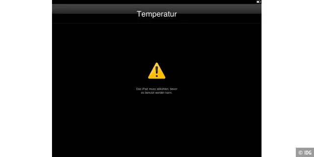 Bitte abkühlen: Apples iPad überhitzt an heißen Sommertagen selbst im Schatten schnell, wie TecChannel selbst feststellen konnte.