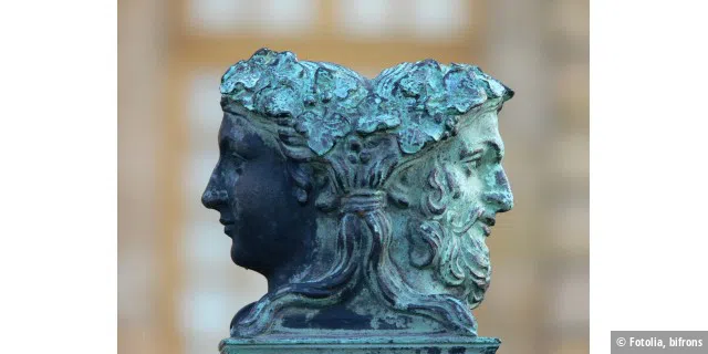 Januskopf, Statue, Gesicht 3:4