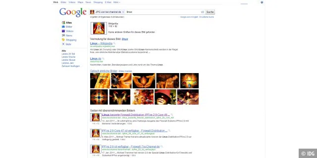 Bildersuche: Google findet nun auch thematisch passende Suchbegriffe zu eingespielten Bildern