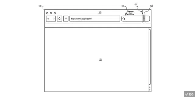 Die Skizze zu Apple Patentantrag.