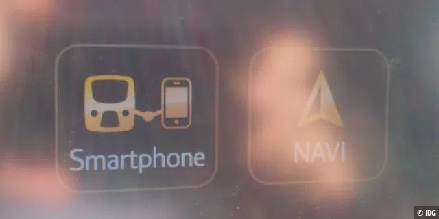 Das linke Icon signalisiert, dass grundsätzlich eine Verbindung zwischen x-touch und Smartphone besteht.