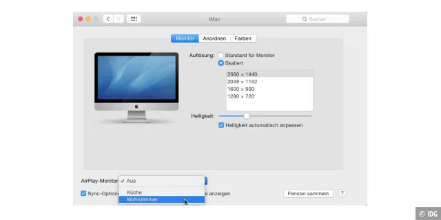 Apple TV als Zusatzmonitor - Airplay-Monitor aktivieren