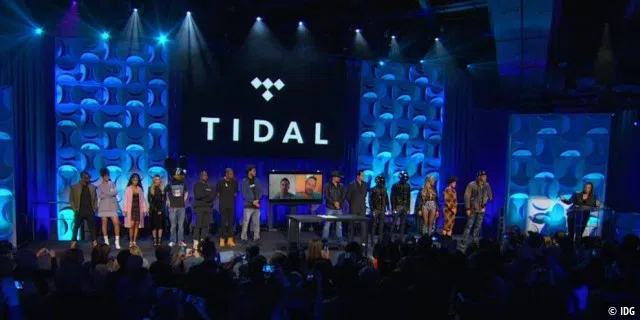 Mehr als ein Dutzend Musik-Stars waren bei der Vorstellung von Tidal am 30. März anwesend. Darunter Jack White, Madonna und Kanye West.