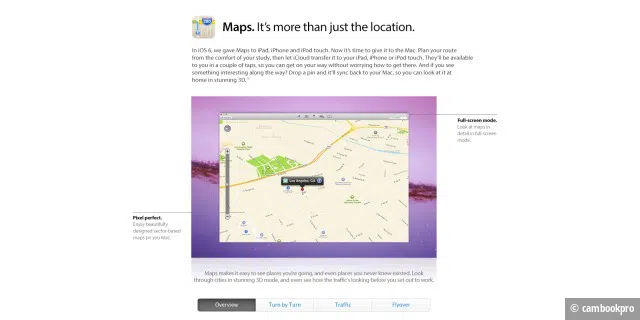 So könnte die OS X Karten-App aussehen.