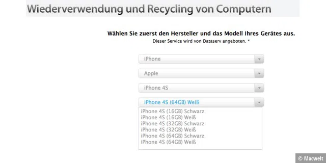 Apple nimmt jetzt auch das iPhone 4S als Gebrauchtgerät zurück.