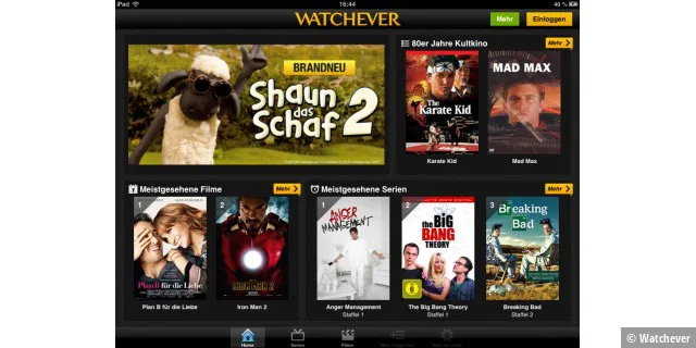Watchever bietet neben Filmen auch viele HBO-Serien zum Streamen an.
