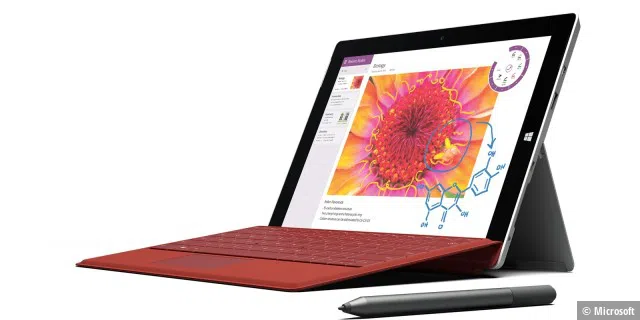 Das Surface 3 besitzt ein 10,2-Zoll-Display mit Full-HD-Auflösung