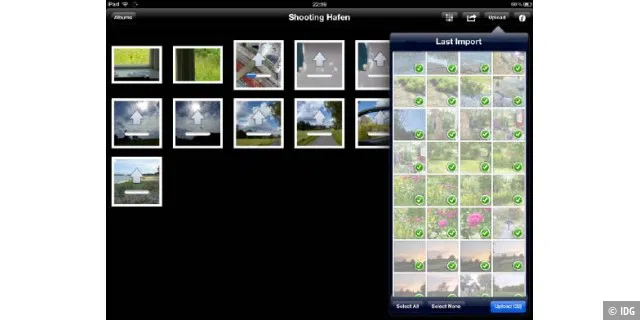 Web Albums HD reicht frisch von der Kamera importierte Bilder an den Picasa-Dienst weiter.