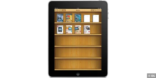 Die hauseigene App iBooks kann auch die PDF-Dokumente verwalten, die man nicht im iTunes Store gekauft hat.