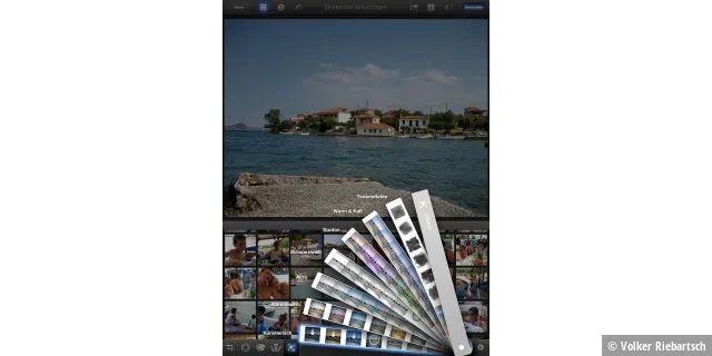 Über die vielen Effekte in iPhoto für iOS lassen sich die Bilder aufpeppen oder stark verfremden.