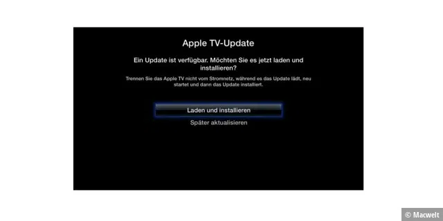 Update für Apple TV: So geht's