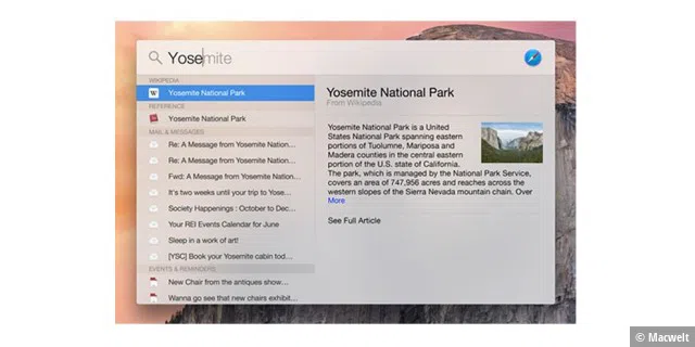 Die Neuerungen in OS X Yosemite