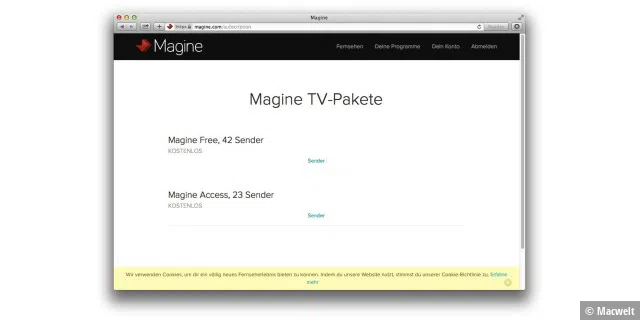 Magine TV im Überblick