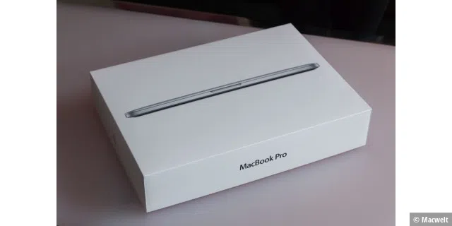 Macbook Pro Retina 13 Zoll ausgepackt