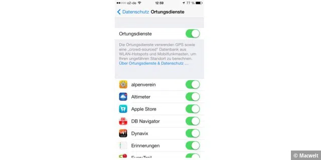 iOS 7: Akkulaufzeit verbessern