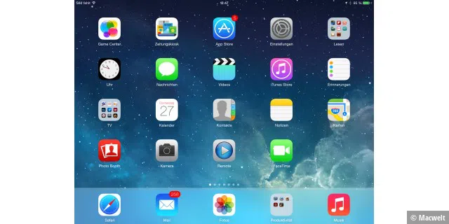 iOS 7 auf dem iPad