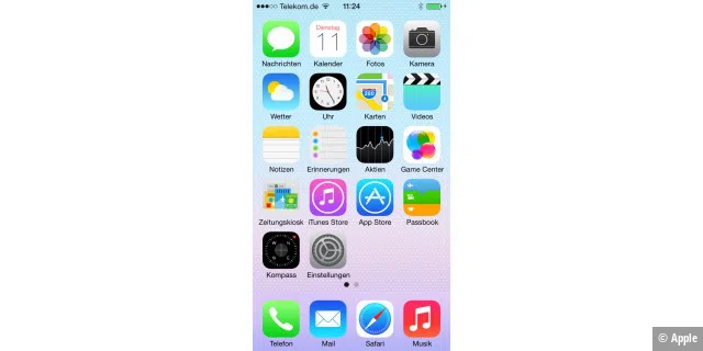 Das Design von iOS 7
