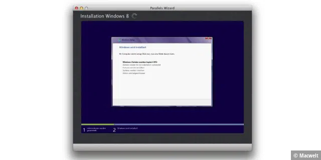 Schritt für Schritt: Installation von Windows 8 unter Parallels