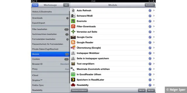Safari-Alternativen auf dem iPad
