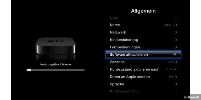 Apple TV mit Update 5.2