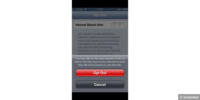 Datenschutz unter iOS 6