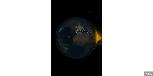 Earth 3D auf dem iPhone