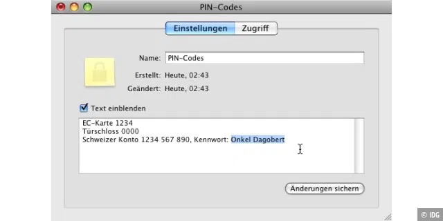 Daten verschlüsseln mit Mac-OS X