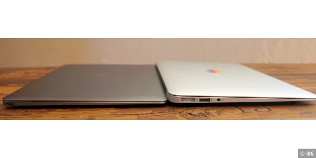 Das neue Macbook ist sogar deutlich dünner und leichter als das 11-Zoll große Macbook Air.