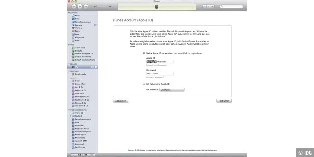 Das iPad mit iTunes einrichten