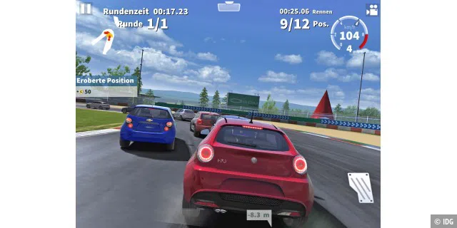 Leistungshungrige aktuelle Games wie hier GT Racing verlangen älteren iPads zu viel ab, doch nur wenige Apps sind derart anspruchsvoll.