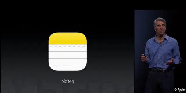 Notizen in iOS 9