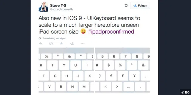 Auf Twitter hat Entwickler Steve Troughton Smith das neue Tastaturlayout verraten.