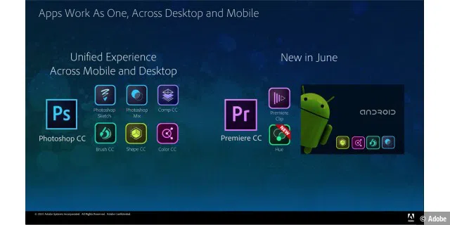 Adobe bietet seine wichtigsten Apps jetzt auch für Android an. Video-Produzenten liefert der Neuzugang Hue dreidimensionale Beleuchtungen und Farbstimmungen.